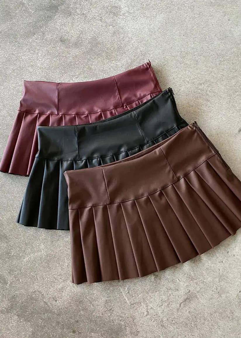 Pollera cuerina (micromini) - imagen 1