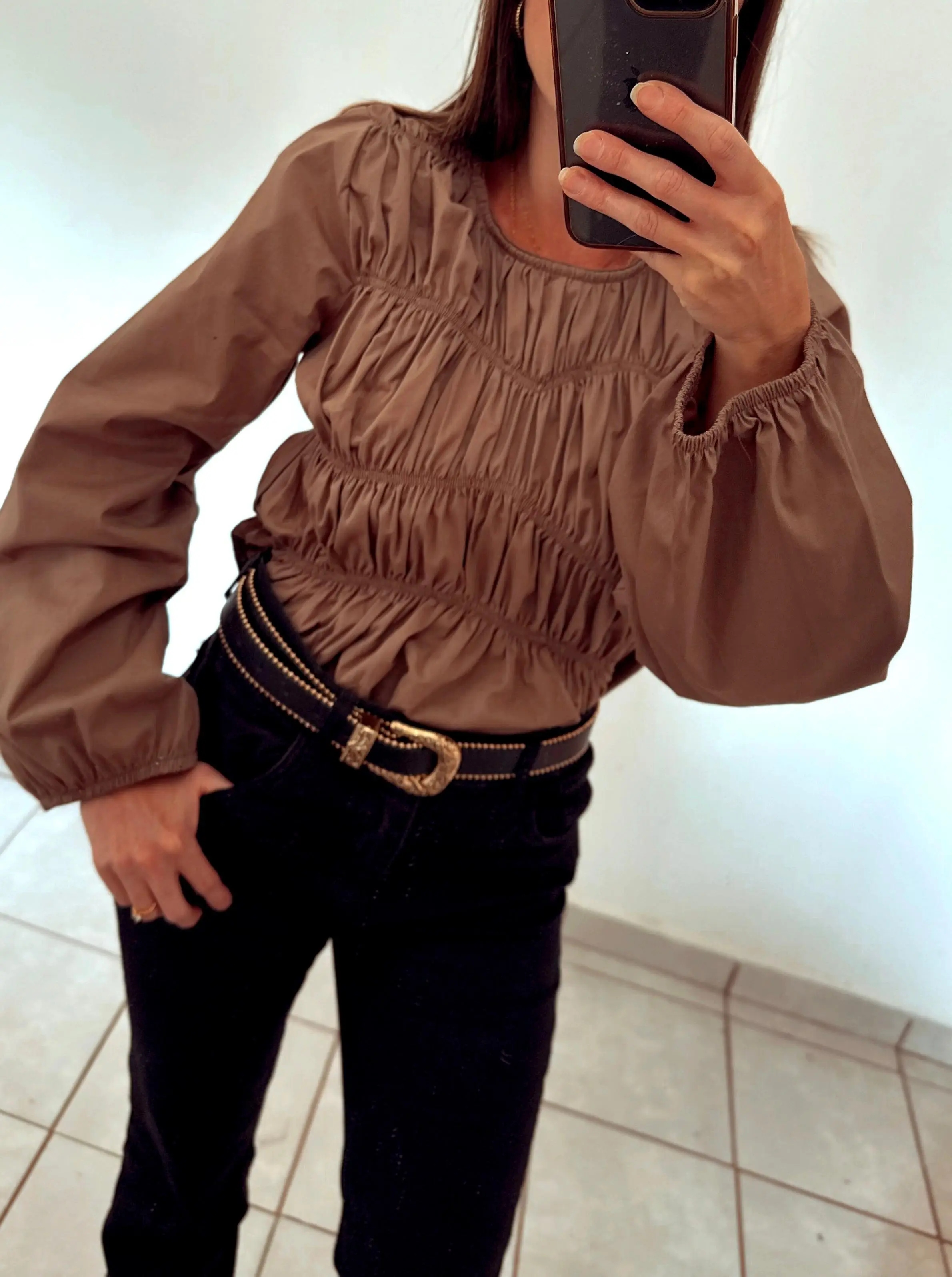 Blusa Frunce Clero - imagen 7