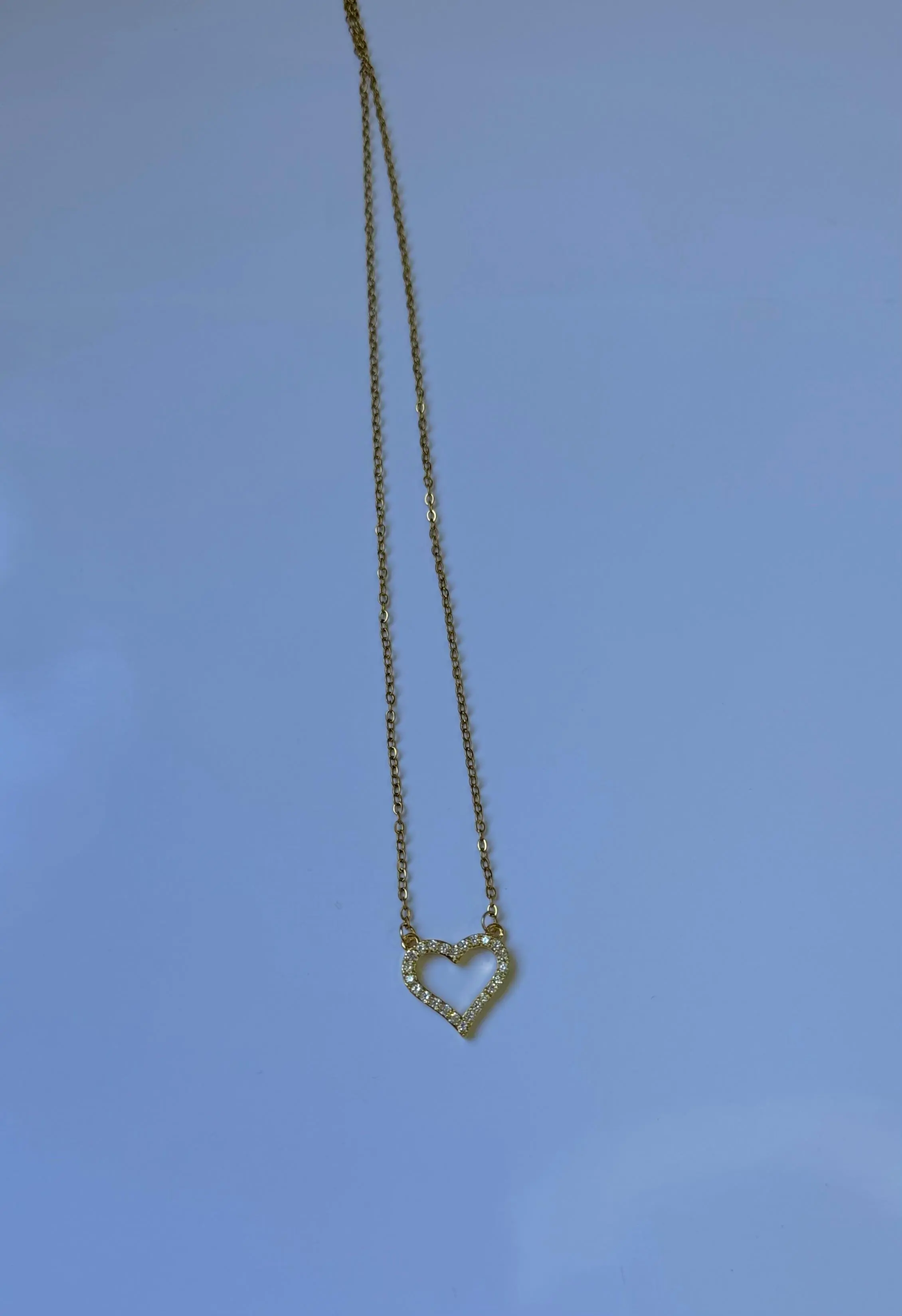 Cadena Corazon dorado strass - imagen 2