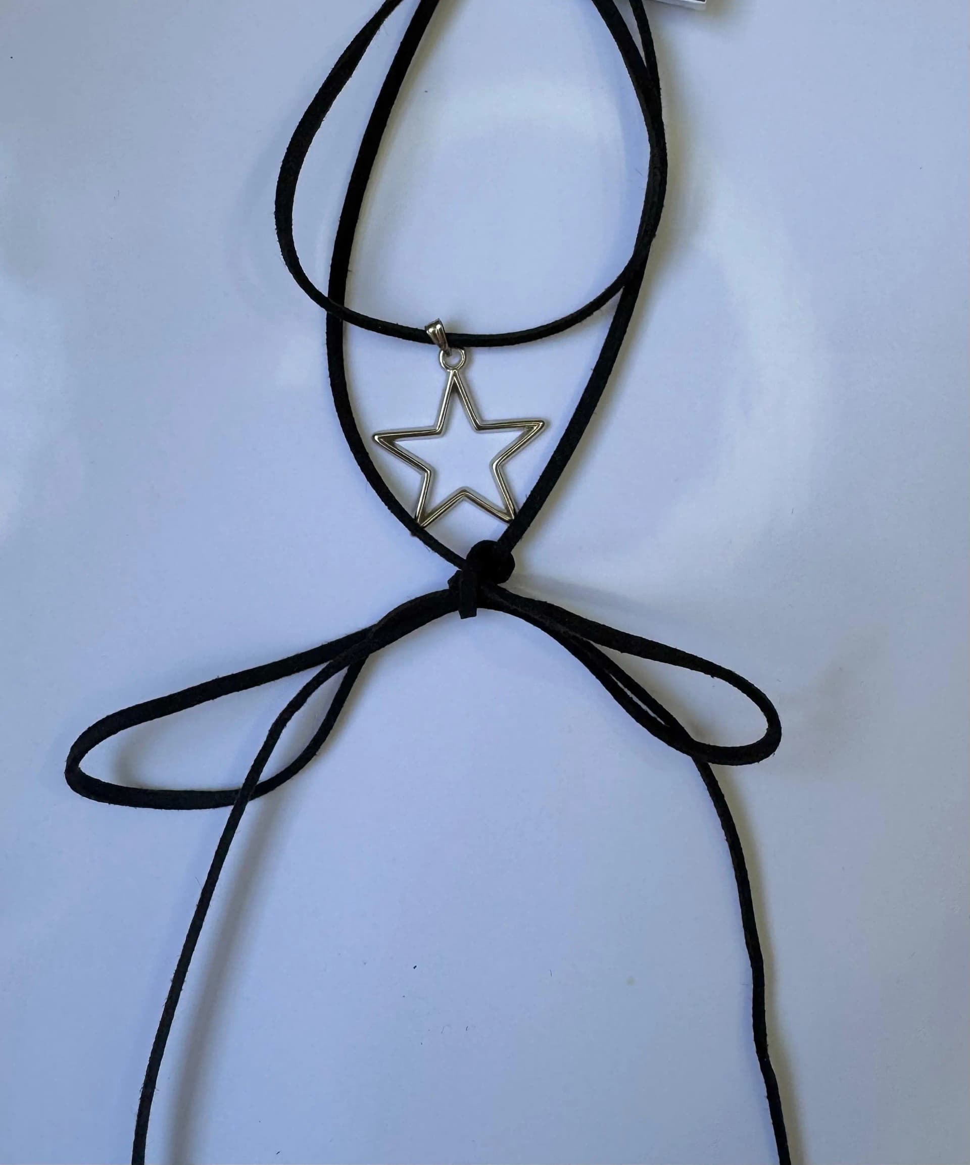 Choker estrella plateada - imagen 1