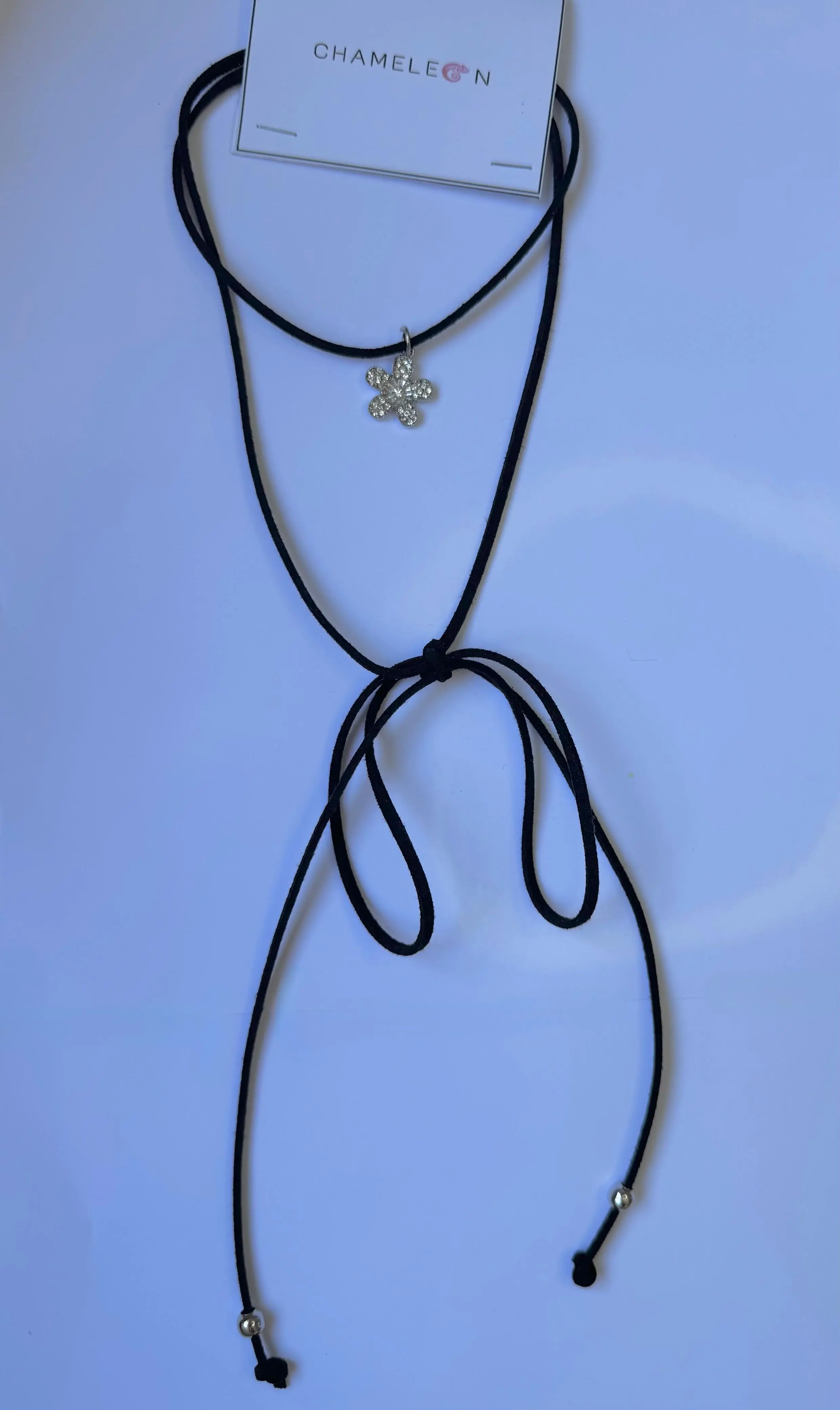Choker Flor Strass Blanco - imagen 1