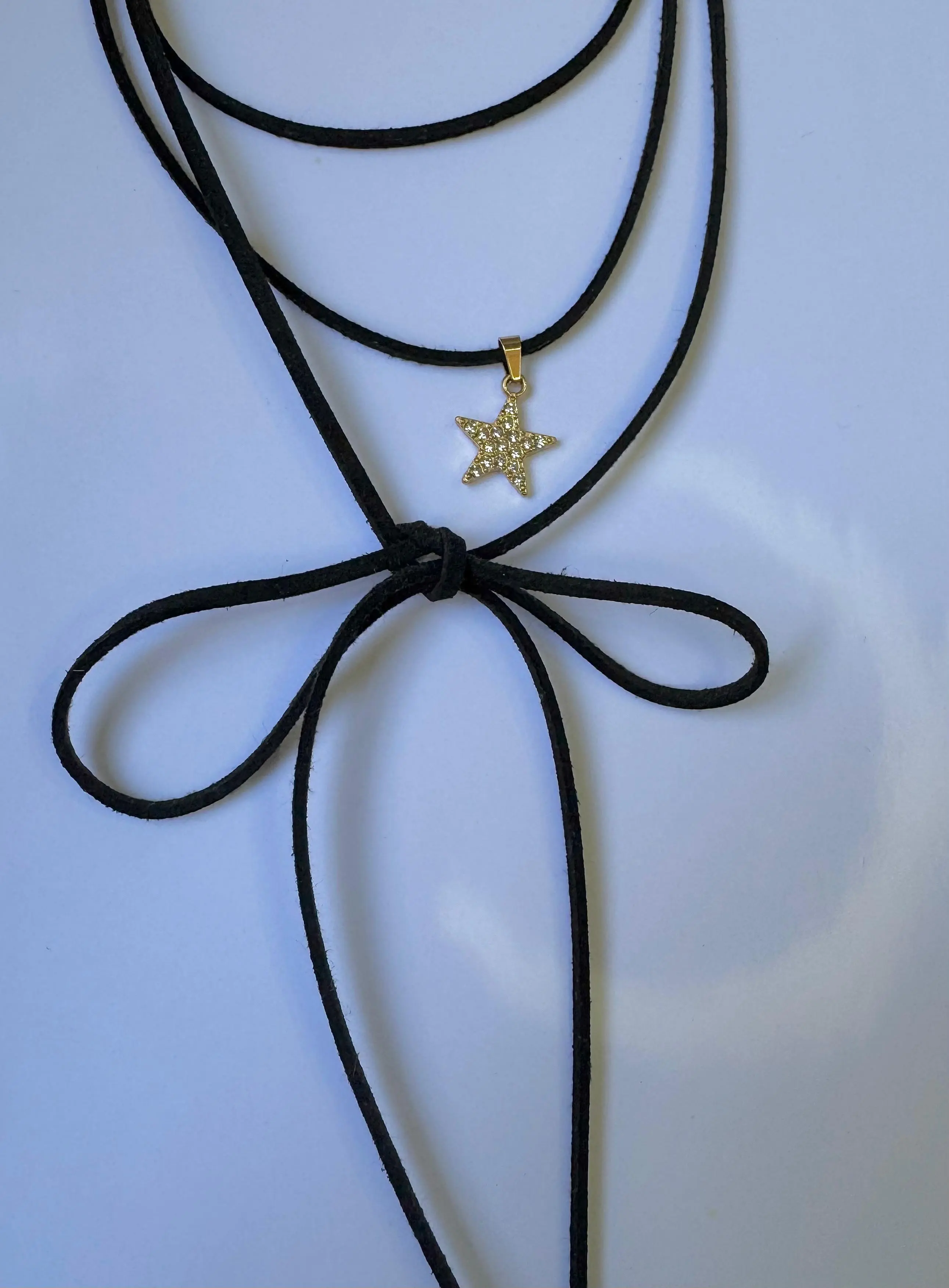 Choker estrella dorado strass - imagen 1