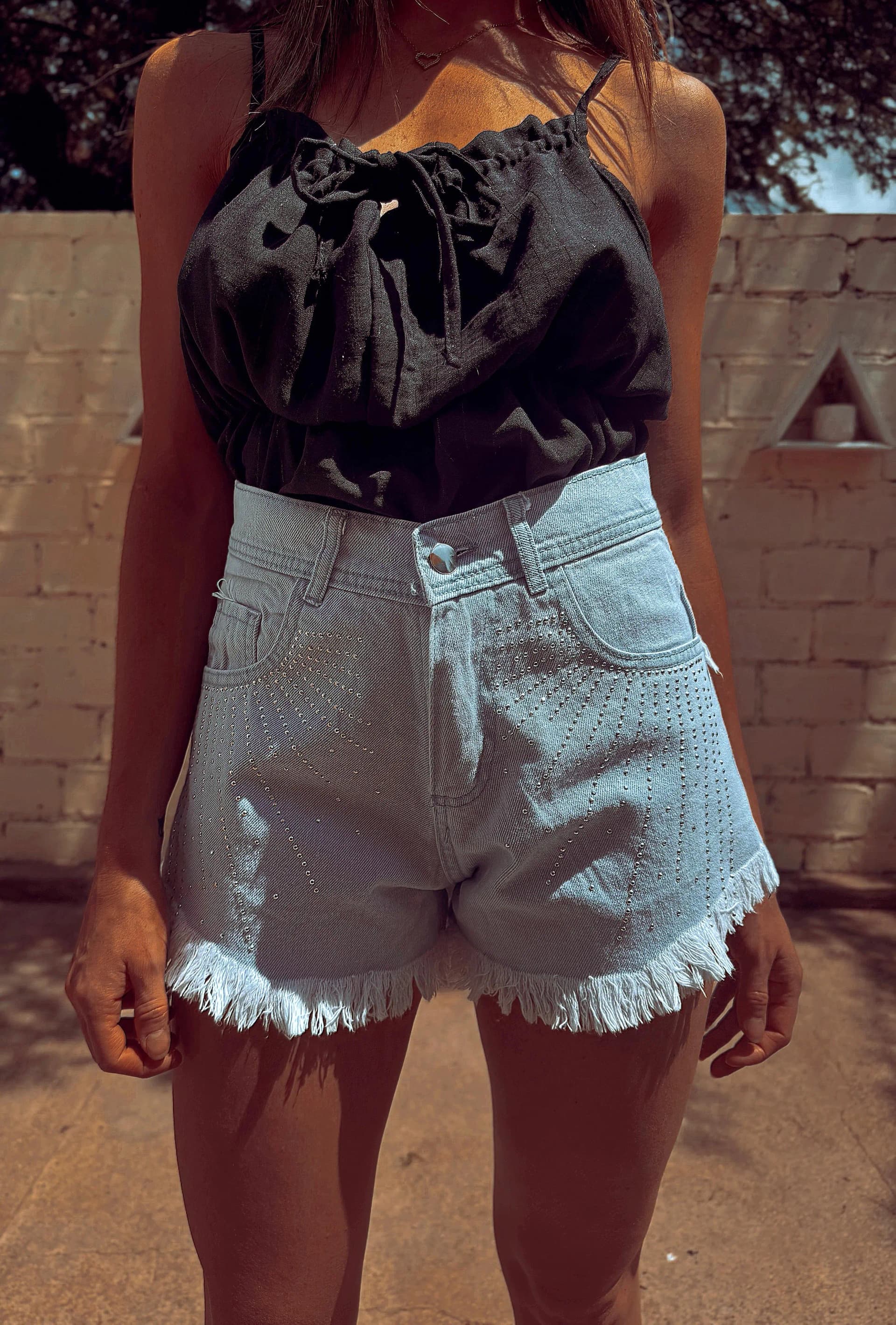 Short con strass - imagen 1