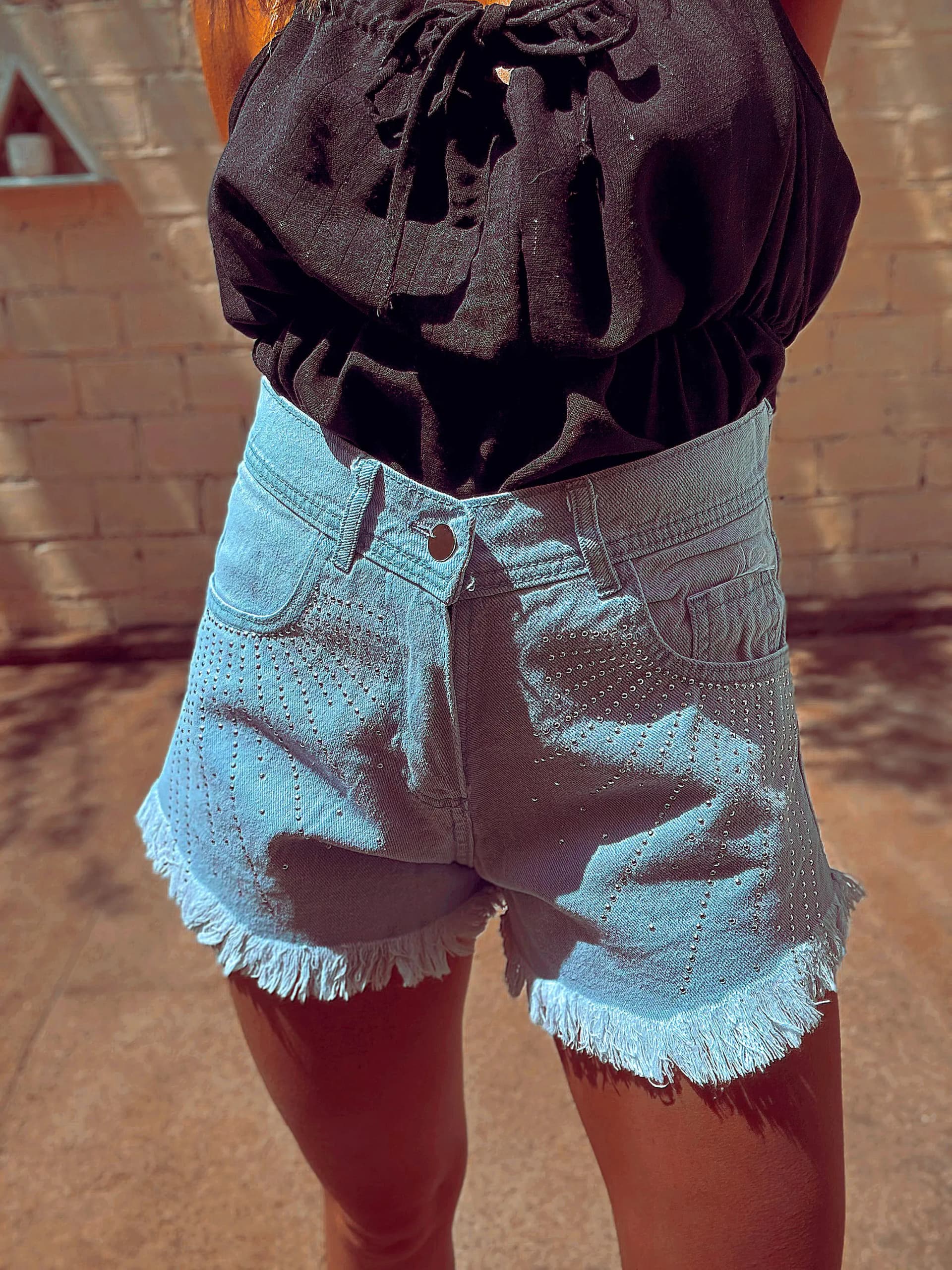 Short con strass - imagen 3